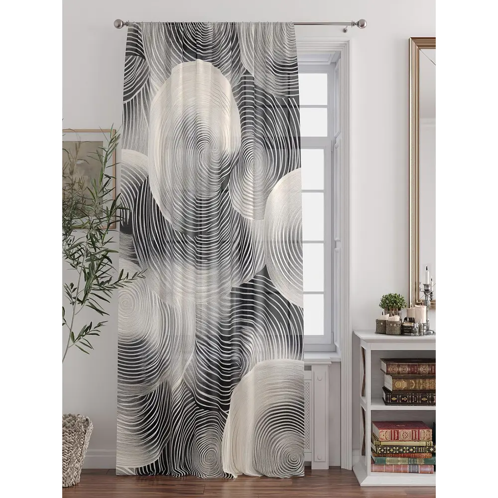 Фото 6 Тюль At home Базовая коллекция AT588308 на шторной ленте 250x150 см цвет бежевый Фото 6 Тюль At home Базовая коллекция AT588308 на шторной ленте 250x150 см цвет бежевый