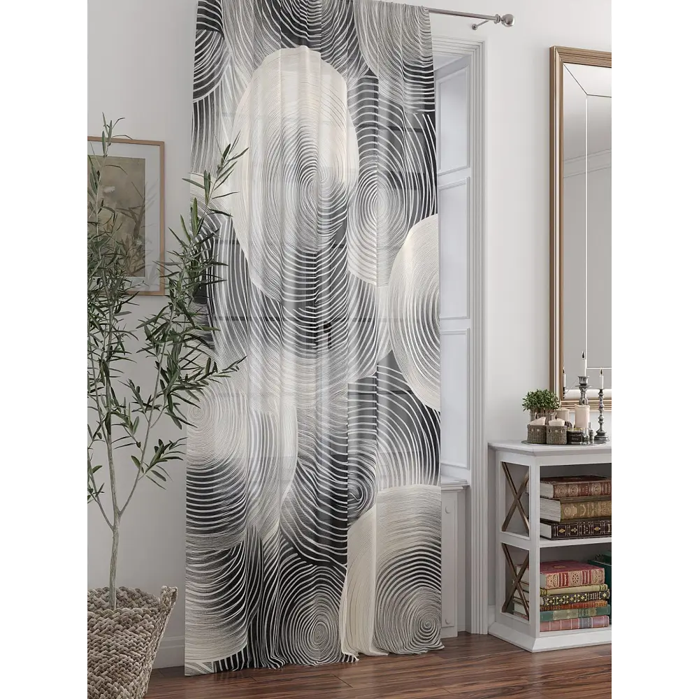 Фото 2 Тюль At home Базовая коллекция AT588308 на шторной ленте 250x150 см цвет бежевый Фото 2 Тюль At home Базовая коллекция AT588308 на шторной ленте 250x150 см цвет бежевый