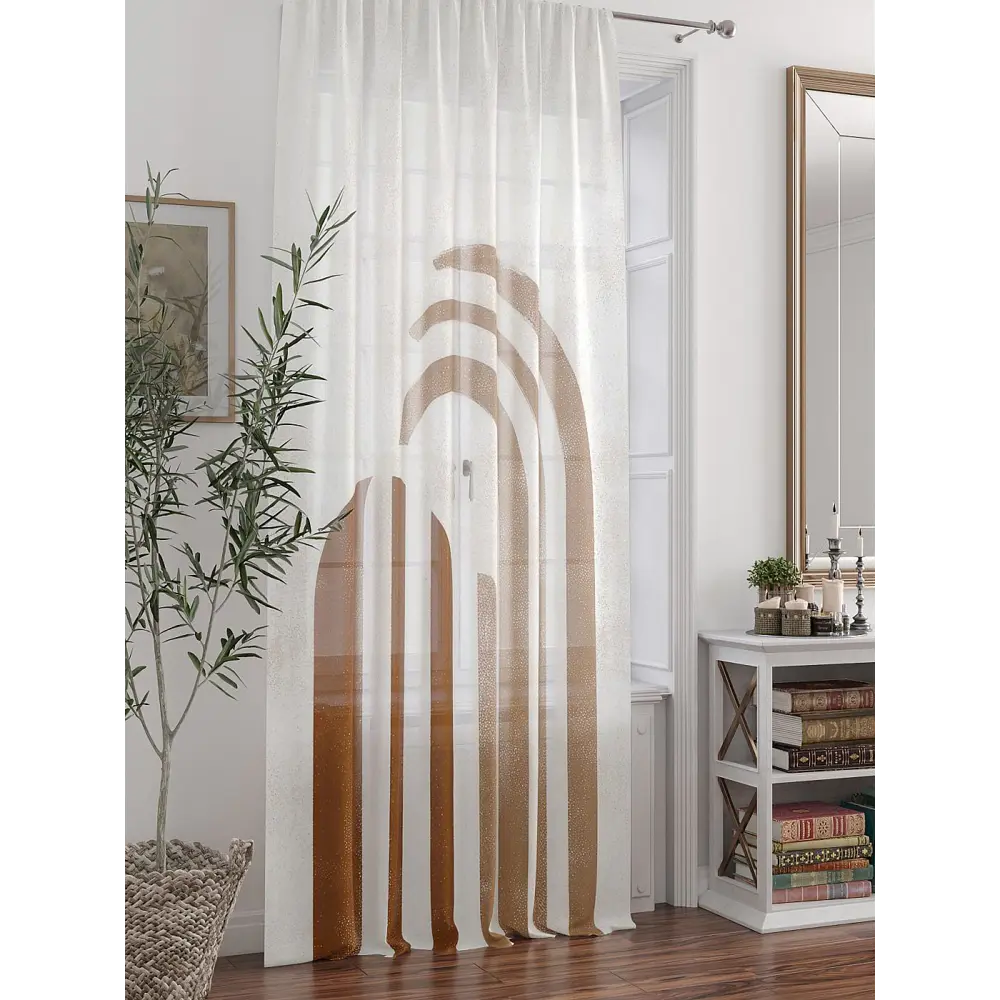 Фото 4 Тюль At home Базовая коллекция AT588329 на шторной ленте 250x150 см цвет бежевый Фото 4 Тюль At home Базовая коллекция AT588329 на шторной ленте 250x150 см цвет бежевый