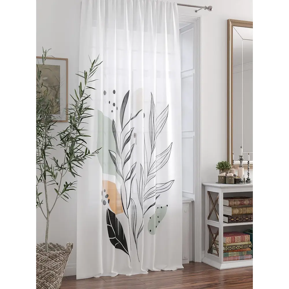 Фото 3 Тюль At home Базовая коллекция AT588340 на шторной ленте 250x150 см цвет белый Фото 3 Тюль At home Базовая коллекция AT588340 на шторной ленте 250x150 см цвет белый