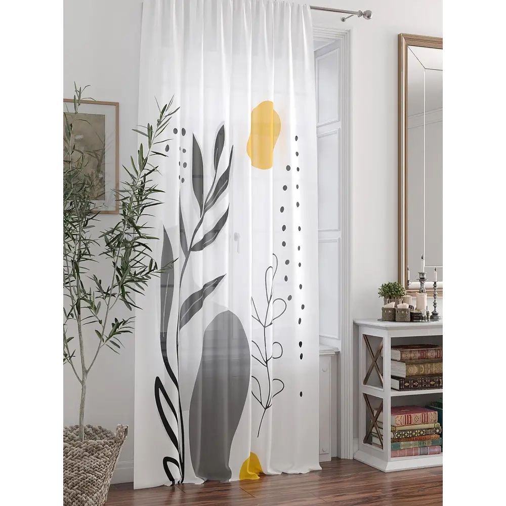 Фото Тюль At home Базовая коллекция AT588342 на шторной ленте 250x150 см цвет белый Фото Тюль At home Базовая коллекция AT588342 на шторной ленте 250x150 см цвет белый