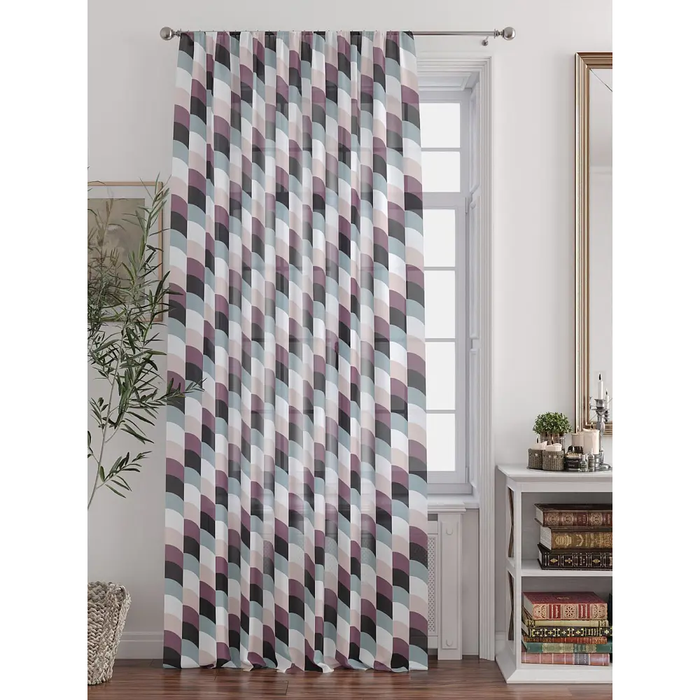Фото 3 Тюль At home Базовая коллекция AT588344 на шторной ленте 250x150 см цвет бежевый Фото 3 Тюль At home Базовая коллекция AT588344 на шторной ленте 250x150 см цвет бежевый