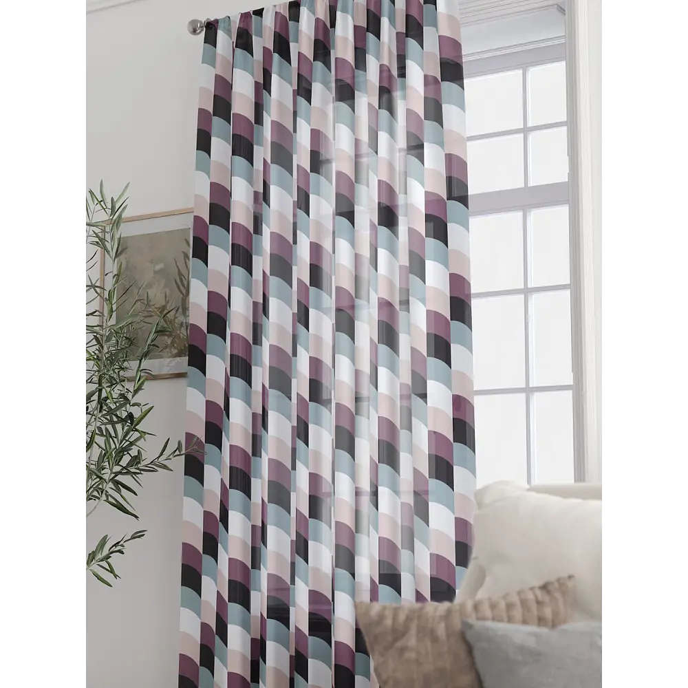Фото 2 Тюль At home Базовая коллекция AT588344 на шторной ленте 250x150 см цвет бежевый Фото 2 Тюль At home Базовая коллекция AT588344 на шторной ленте 250x150 см цвет бежевый