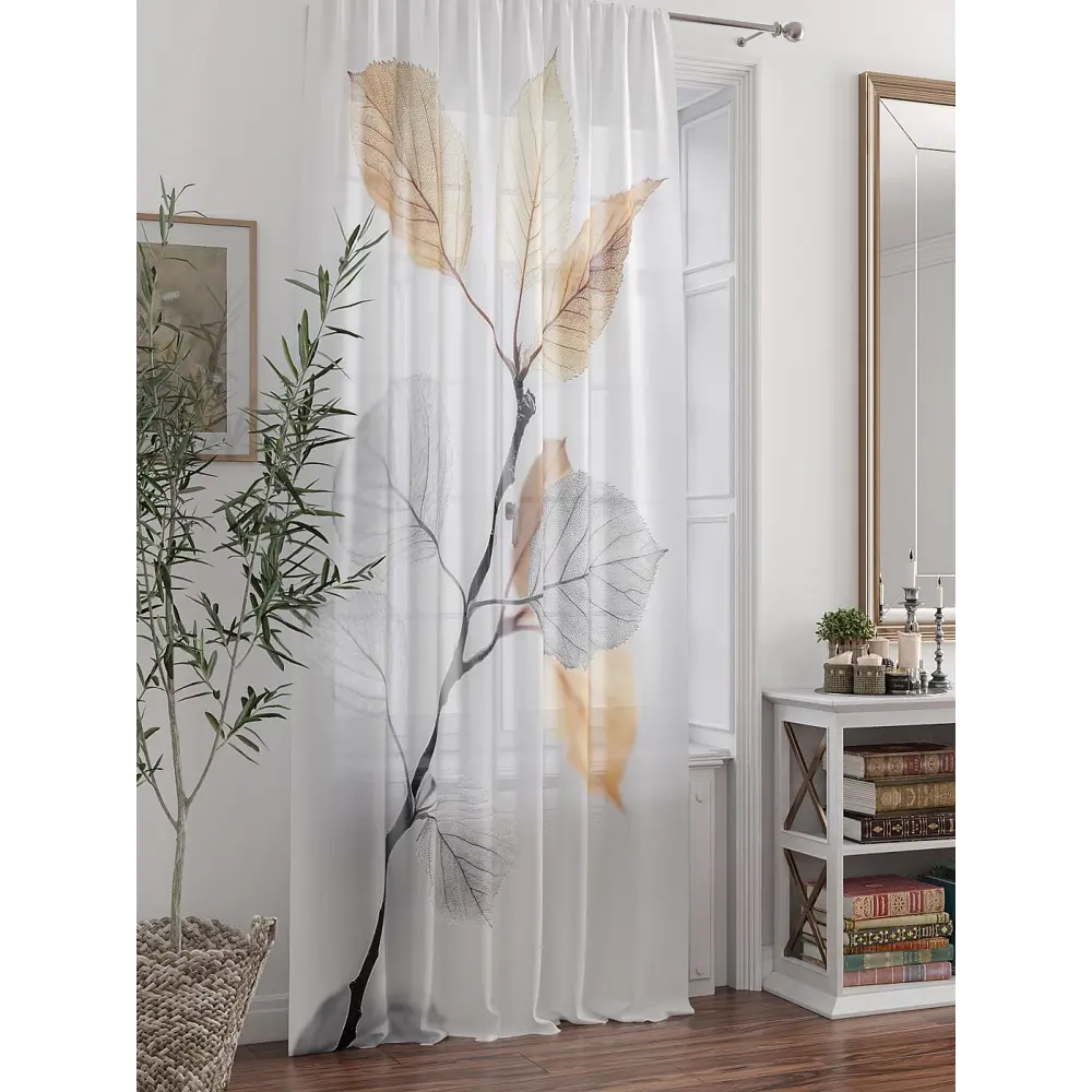 Фото 5 Тюль At home Базовая коллекция AT588363 на шторной ленте 250x150 см цвет бежевый Фото 5 Тюль At home Базовая коллекция AT588363 на шторной ленте 250x150 см цвет бежевый