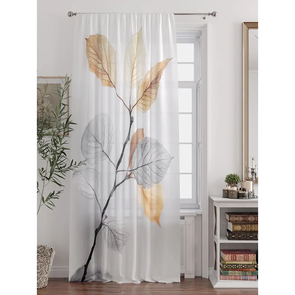 Фото 3 Тюль At home Базовая коллекция AT588363 на шторной ленте 250x150 см цвет бежевый Фото 3 Тюль At home Базовая коллекция AT588363 на шторной ленте 250x150 см цвет бежевый