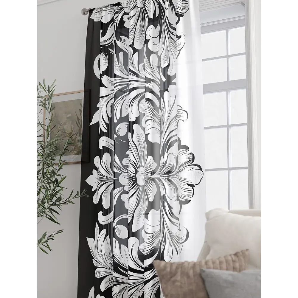 Фото 6 Тюль At home Базовая коллекция AT588365 на шторной ленте 250x150 см цвет белый Фото 6 Тюль At home Базовая коллекция AT588365 на шторной ленте 250x150 см цвет белый