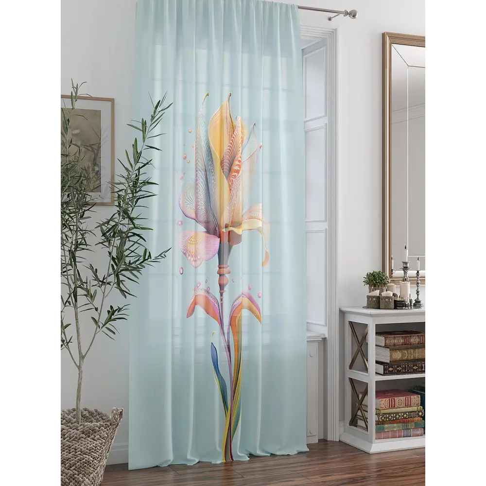 Фото 7 Тюль At home Базовая коллекция AT588367 на шторной ленте 250x150 см цвет желтый Фото 7 Тюль At home Базовая коллекция AT588367 на шторной ленте 250x150 см цвет желтый