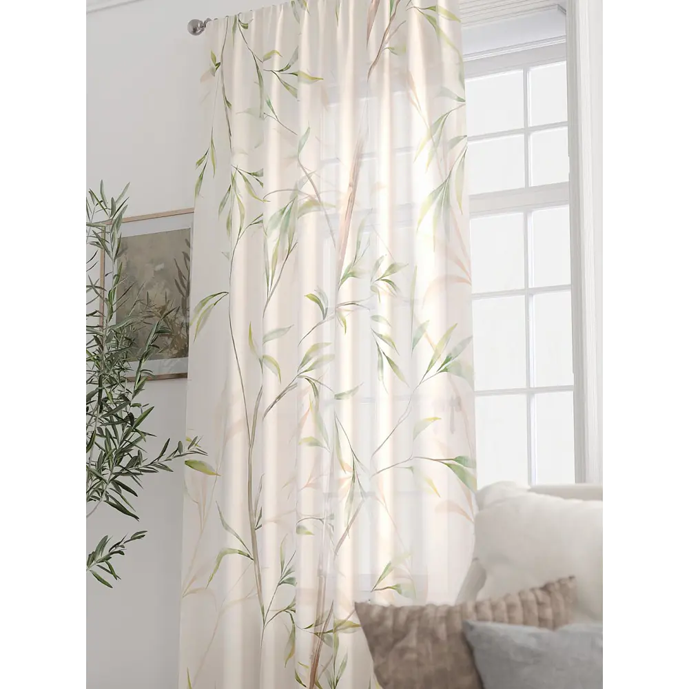 Фото 7 Тюль At home Базовая коллекция AT588380 на шторной ленте 250x150 см цвет бежевый Фото 7 Тюль At home Базовая коллекция AT588380 на шторной ленте 250x150 см цвет бежевый