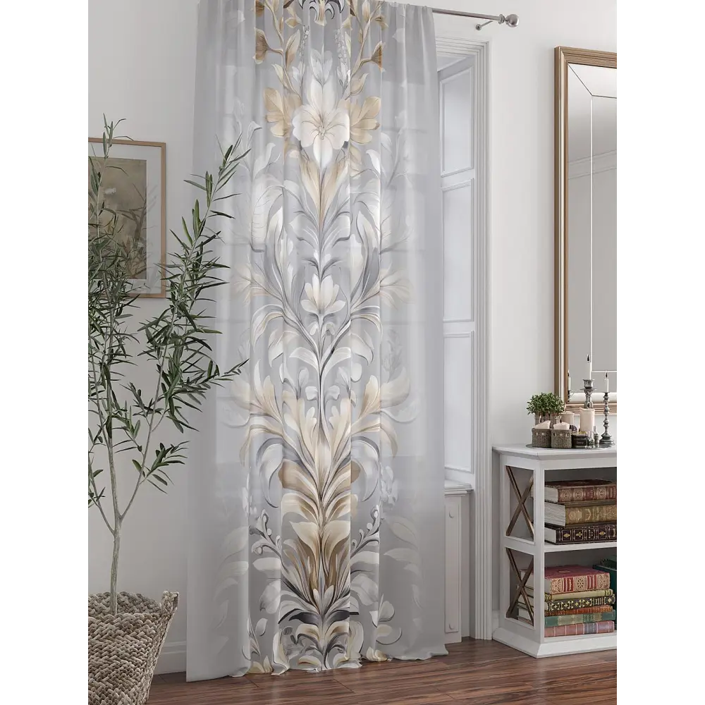 Фото 6 Тюль At home Базовая коллекция AT588269 на шторной ленте 250x150 см цвет бежевый Фото 6 Тюль At home Базовая коллекция AT588269 на шторной ленте 250x150 см цвет бежевый