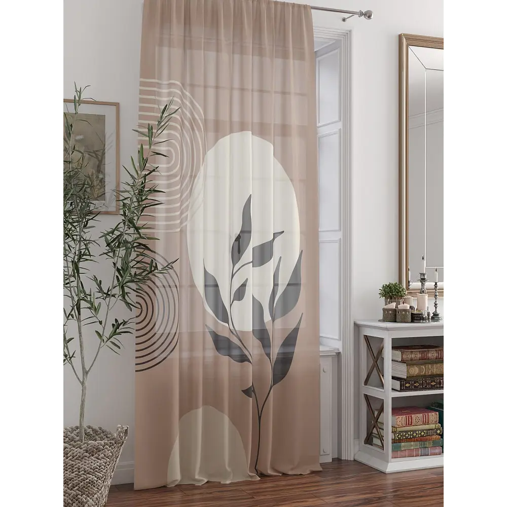 Фото 5 Тюль At home Базовая коллекция AT588185 на шторной ленте 250x150 см цвет бежевый Фото 5 Тюль At home Базовая коллекция AT588185 на шторной ленте 250x150 см цвет бежевый