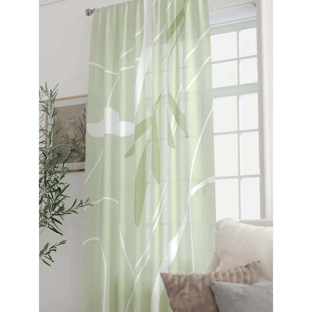 Фото 3 Тюль At home Базовая коллекция AT588193 на шторной ленте 250x150 см цвет белый Фото 3 Тюль At home Базовая коллекция AT588193 на шторной ленте 250x150 см цвет белый