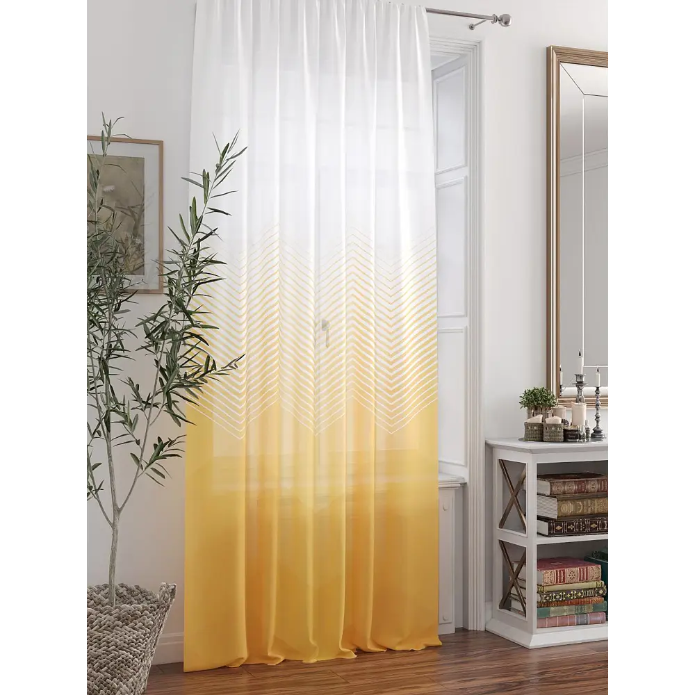 Фото 5 Тюль At home Базовая коллекция AT588202 на шторной ленте 250x150 см цвет белый Фото 5 Тюль At home Базовая коллекция AT588202 на шторной ленте 250x150 см цвет белый