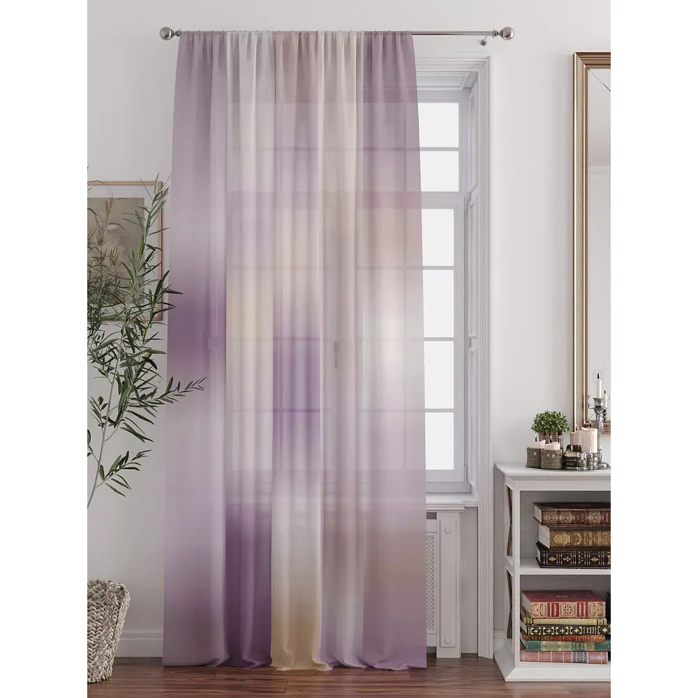 Фото 6 Тюль At home Базовая коллекция AT588211 на шторной ленте 250x150 см цвет бежевый Фото 6 Тюль At home Базовая коллекция AT588211 на шторной ленте 250x150 см цвет бежевый
