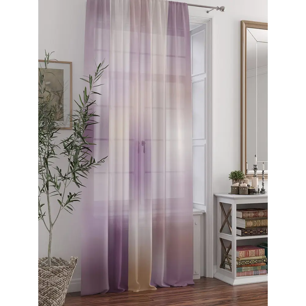 Фото 3 Тюль At home Базовая коллекция AT588211 на шторной ленте 250x150 см цвет бежевый Фото 3 Тюль At home Базовая коллекция AT588211 на шторной ленте 250x150 см цвет бежевый