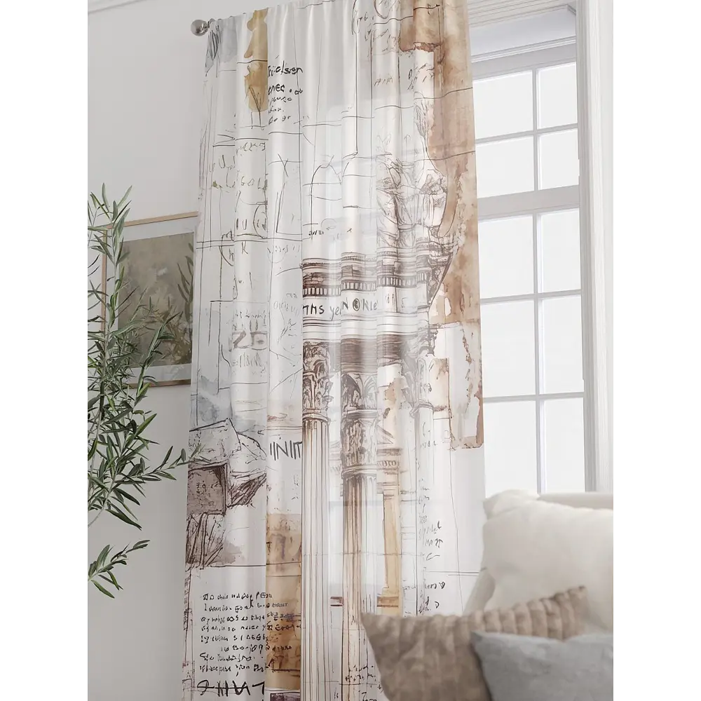 Фото 3 Тюль At home Базовая коллекция AT588239 на шторной ленте 250x150 см цвет бежевый Фото 3 Тюль At home Базовая коллекция AT588239 на шторной ленте 250x150 см цвет бежевый