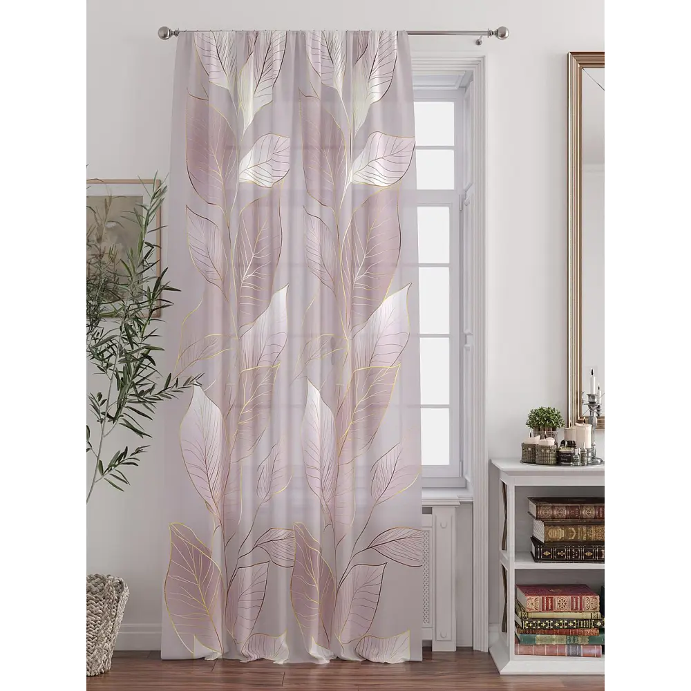 Фото 2 Тюль At home Базовая коллекция AT588241 на шторной ленте 250x150 см цвет бежевый Фото 2 Тюль At home Базовая коллекция AT588241 на шторной ленте 250x150 см цвет бежевый