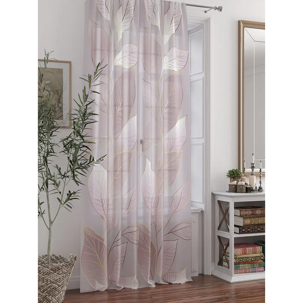 Фото Тюль At home Базовая коллекция AT588241 на шторной ленте 250x150 см цвет бежевый Фото Тюль At home Базовая коллекция AT588241 на шторной ленте 250x150 см цвет бежевый