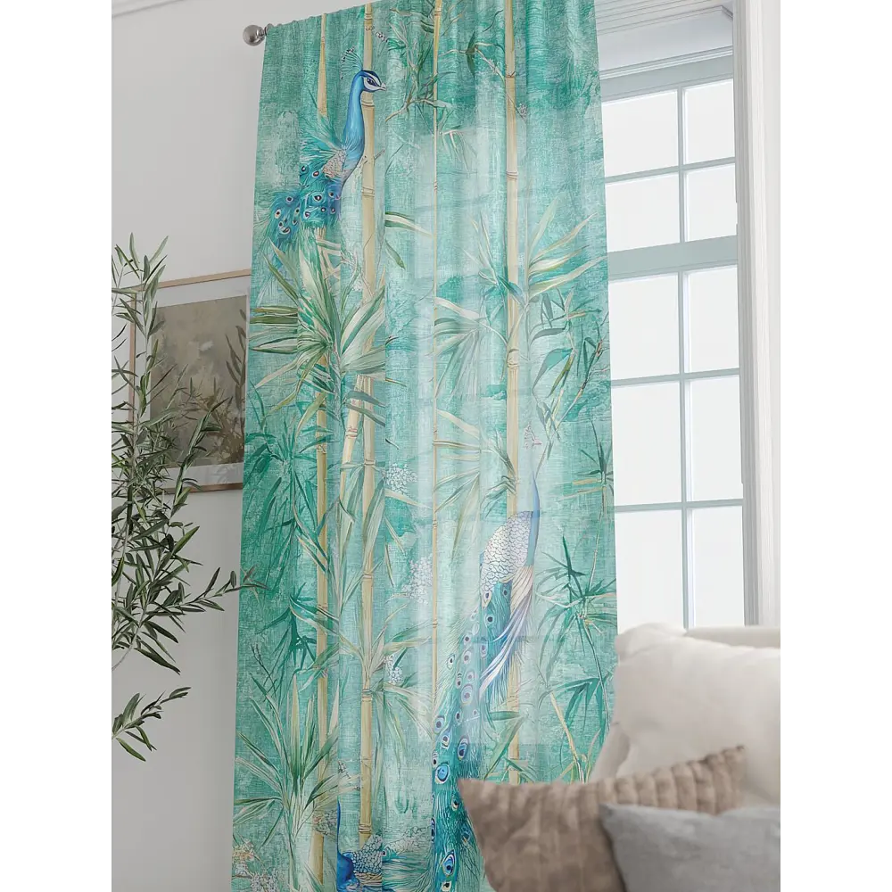 Фото 6 Тюль At home Базовая коллекция AT588248 на шторной ленте 250x150 см цвет бежевый Фото 6 Тюль At home Базовая коллекция AT588248 на шторной ленте 250x150 см цвет бежевый