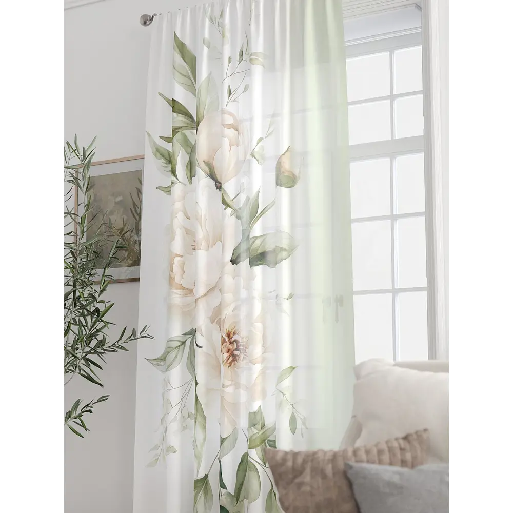 Фото 8 Тюль At home Базовая коллекция AT588256 на шторной ленте 250x150 см цвет бежевый Фото 8 Тюль At home Базовая коллекция AT588256 на шторной ленте 250x150 см цвет бежевый