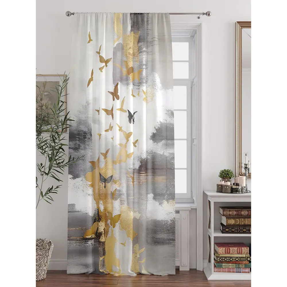 Фото 6 Тюль At home Базовая коллекция AT588263 на шторной ленте 250x150 см цвет белый Фото 6 Тюль At home Базовая коллекция AT588263 на шторной ленте 250x150 см цвет белый