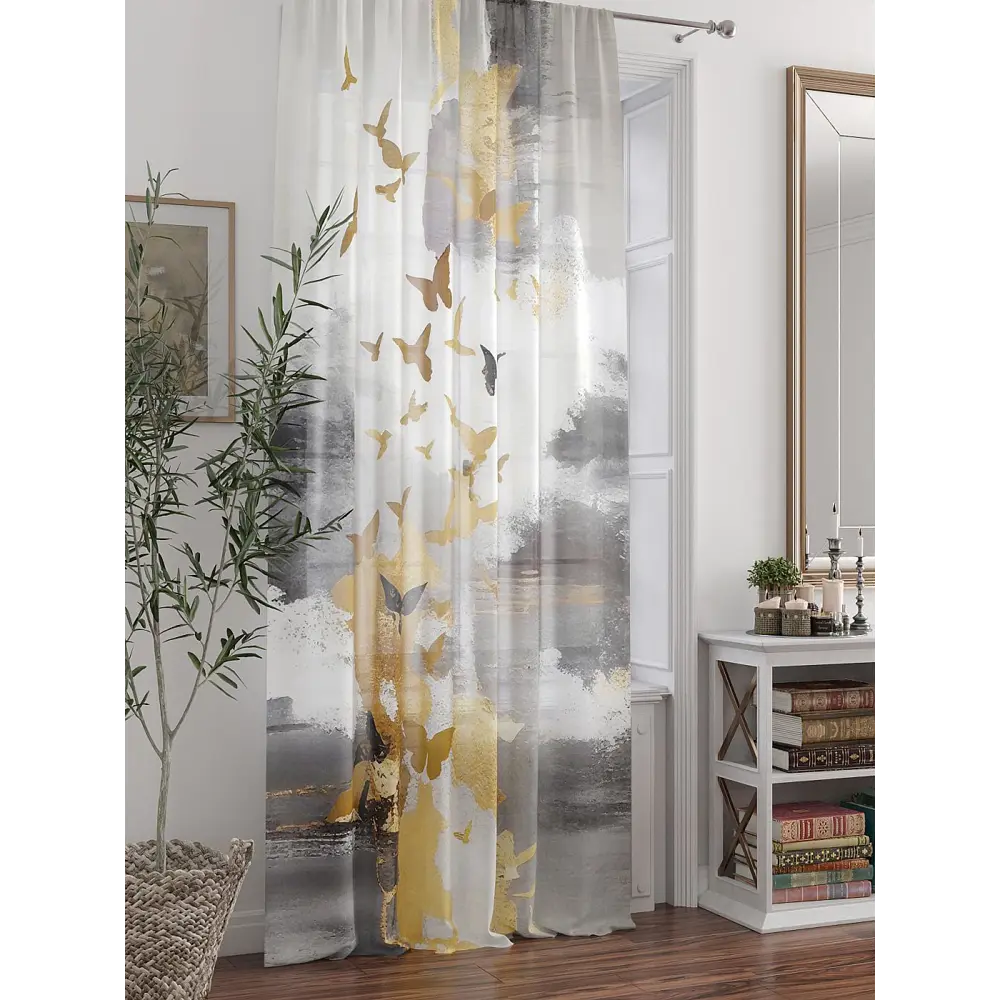 Фото 3 Тюль At home Базовая коллекция AT588263 на шторной ленте 250x150 см цвет белый Фото 3 Тюль At home Базовая коллекция AT588263 на шторной ленте 250x150 см цвет белый