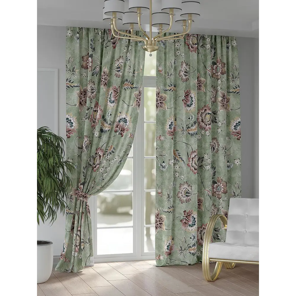 Фото 6 Комплект штор At home Базовая коллекция AT948202 на шторной ленте 250x150 см цвет красный Фото 6 Комплект штор At home Базовая коллекция AT948202 на шторной ленте 250x150 см цвет красный