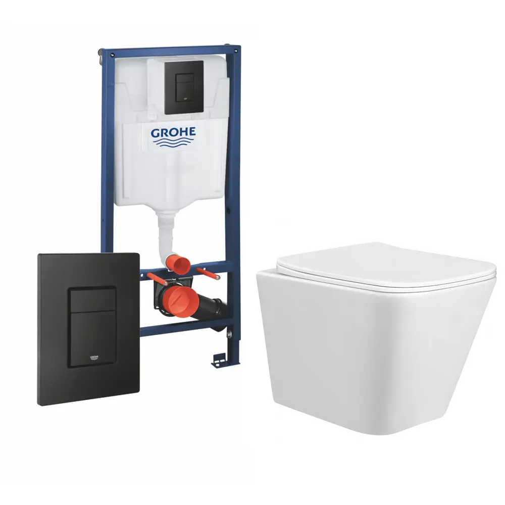 Фото Комплект инсталляция с унитазом Grohe 510688 цвет белый