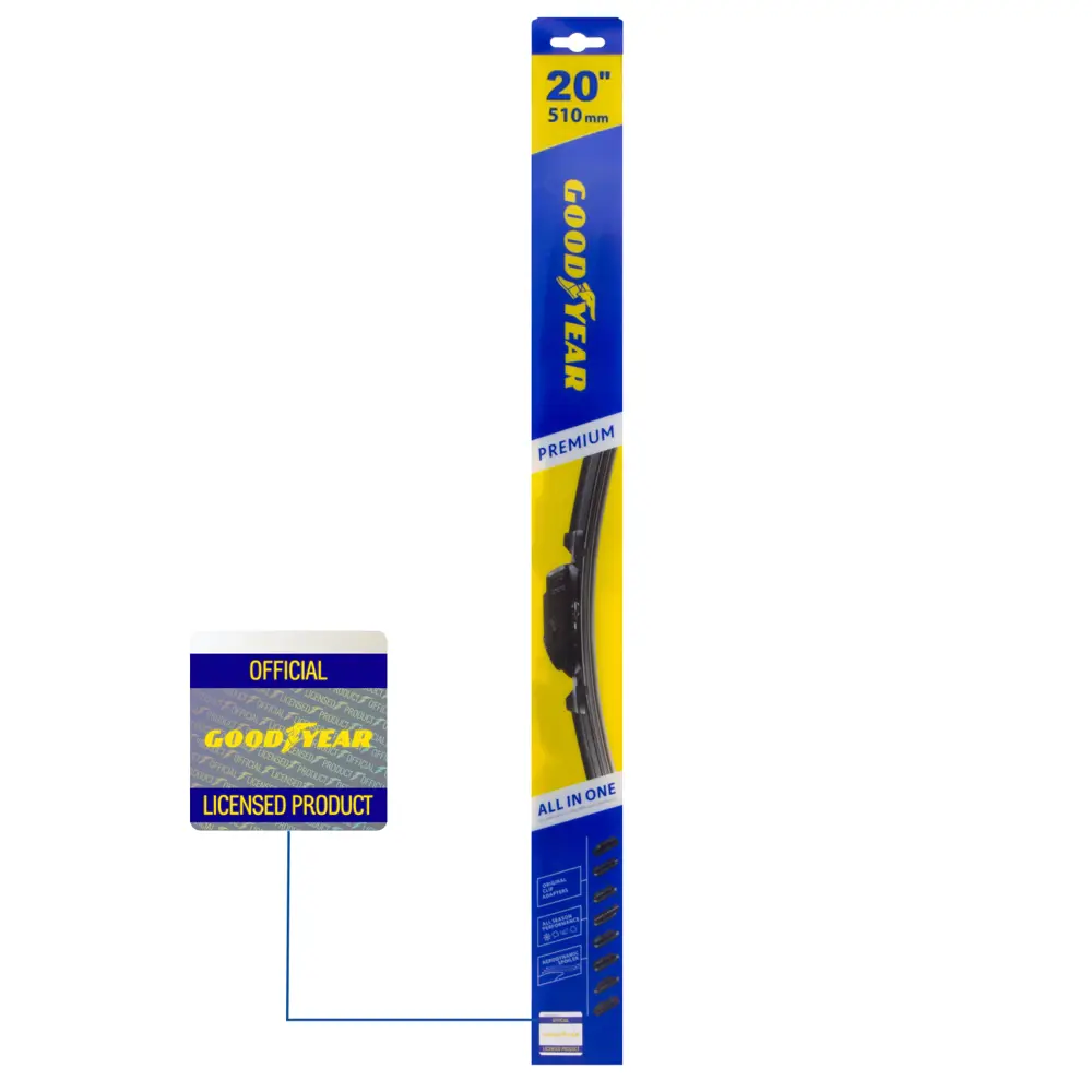 Фото Щетка стеклоочистителя Goodyear Premium GY000439 19/48 см всесезонная 9 переходников Фото Щетка стеклоочистителя Goodyear Premium GY000439 19/48 см всесезонная 9 переходников