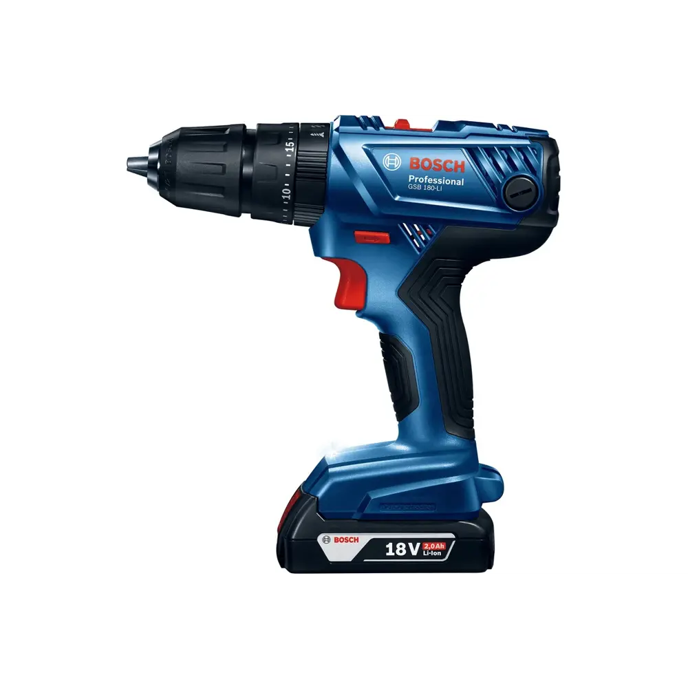 Фото 2 Дрель-шуруповерт аккумуляторная ударная Bosch GSB 180-Li 06019F8323, 18 В Li-Ion 2x2 Ач Фото 2 Дрель-шуруповерт аккумуляторная ударная Bosch GSB 180-Li 06019F8323, 18 В Li-Ion 2x2 Ач