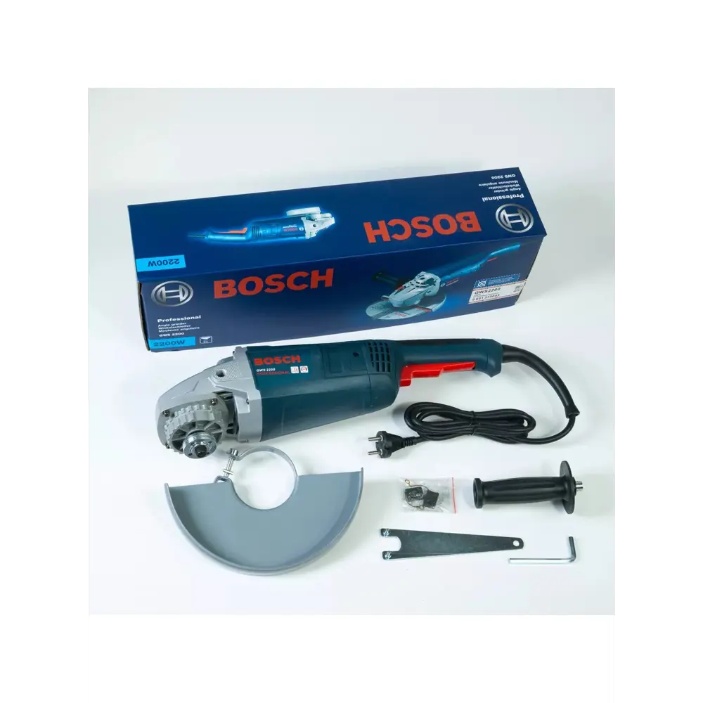 Фото 2 УШМ Bosch GWS 2200-230 RSP, 06018C1320, 2200 Вт, 230 мм Фото 2 УШМ Bosch GWS 2200-230 RSP, 06018C1320, 2200 Вт, 230 мм