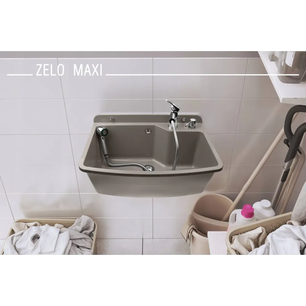 Фото 3 Раковина Zelo Maxi Grey 61 см Фото 3 Раковина Zelo Maxi Grey 61 см