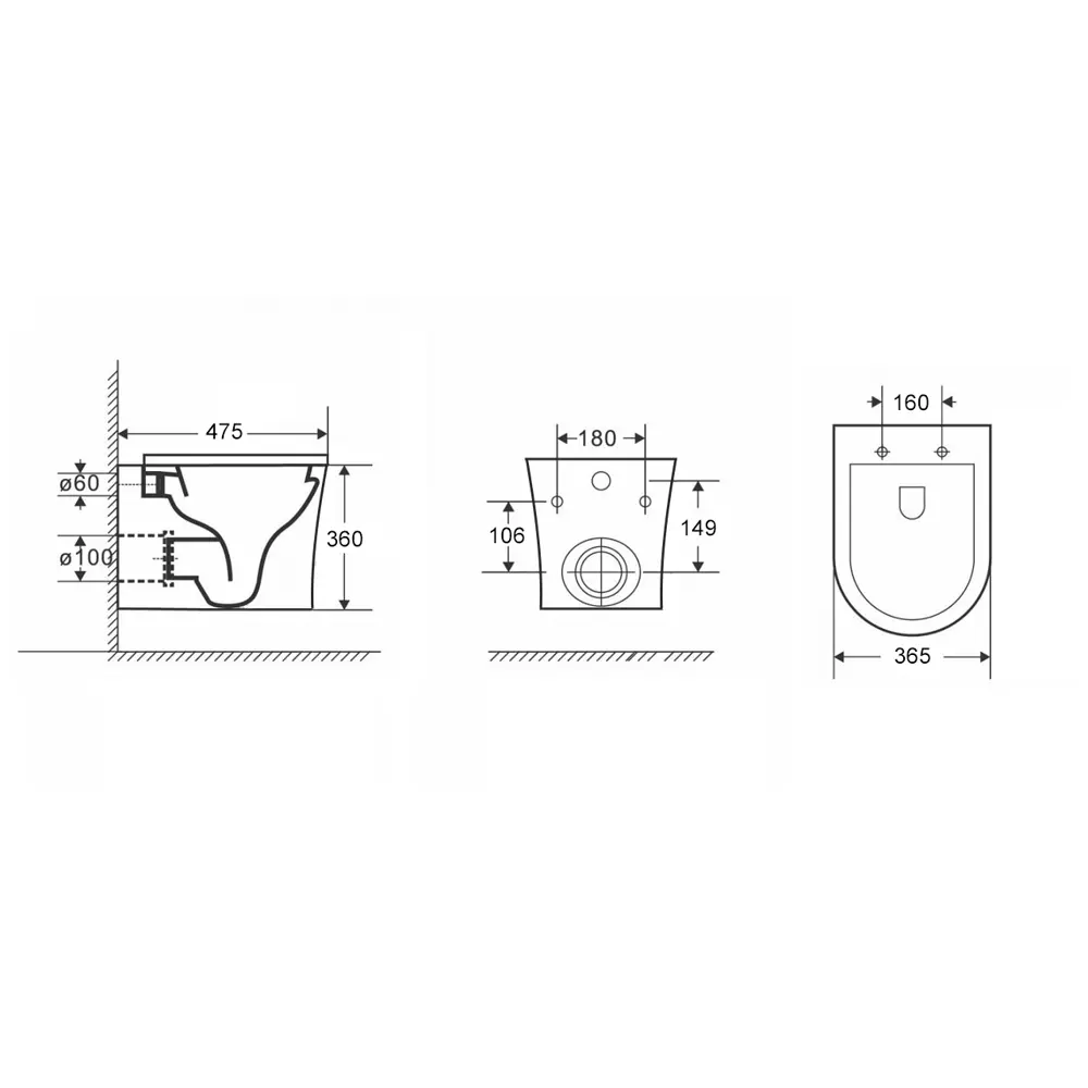 Фото 6 Комплект инсталляция с унитазом Enio 538322 цвет белый