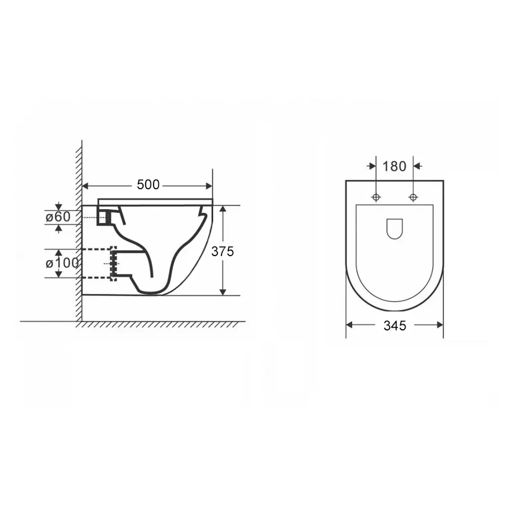 Фото 6 Комплект инсталляция с унитазом Enio 538324 цвет белый Фото 6 Комплект инсталляция с унитазом Enio 538324 цвет белый