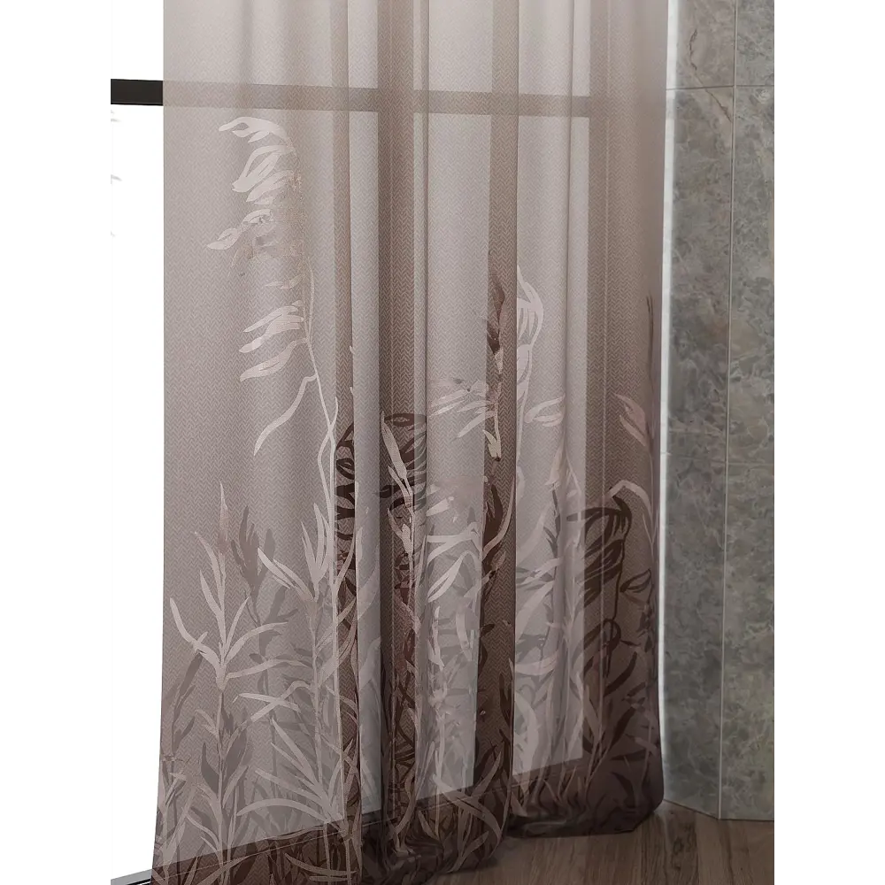 Фото 2 Тюль At home Базовая коллекция AT583262 на шторной ленте 240x150 см цвет бежевый Фото 2 Тюль At home Базовая коллекция AT583262 на шторной ленте 240x150 см цвет бежевый