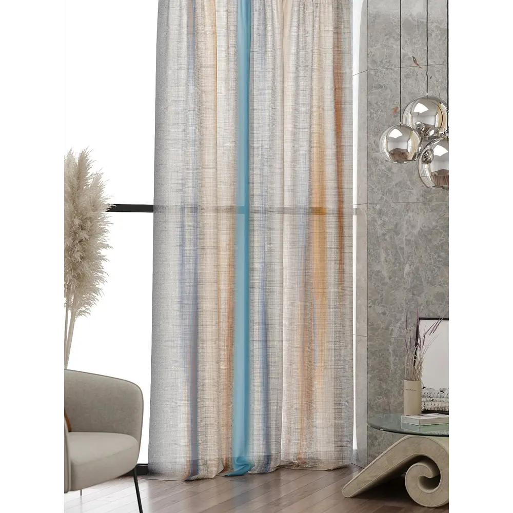 Фото 8 Тюль At home Базовая коллекция AT583256 на шторной ленте 240x150 см цвет бежевый Фото 8 Тюль At home Базовая коллекция AT583256 на шторной ленте 240x150 см цвет бежевый