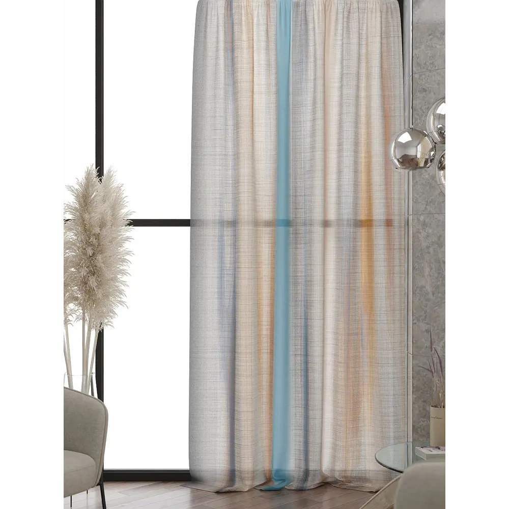 Фото 3 Тюль At home Базовая коллекция AT583256 на шторной ленте 240x150 см цвет бежевый Фото 3 Тюль At home Базовая коллекция AT583256 на шторной ленте 240x150 см цвет бежевый