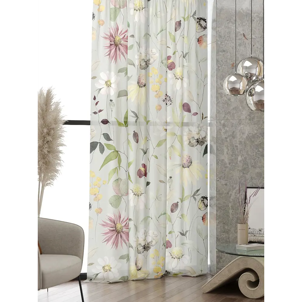 Фото 5 Тюль At home Базовая коллекция AT583242 на шторной ленте 240x150 см цвет бежевый Фото 5 Тюль At home Базовая коллекция AT583242 на шторной ленте 240x150 см цвет бежевый