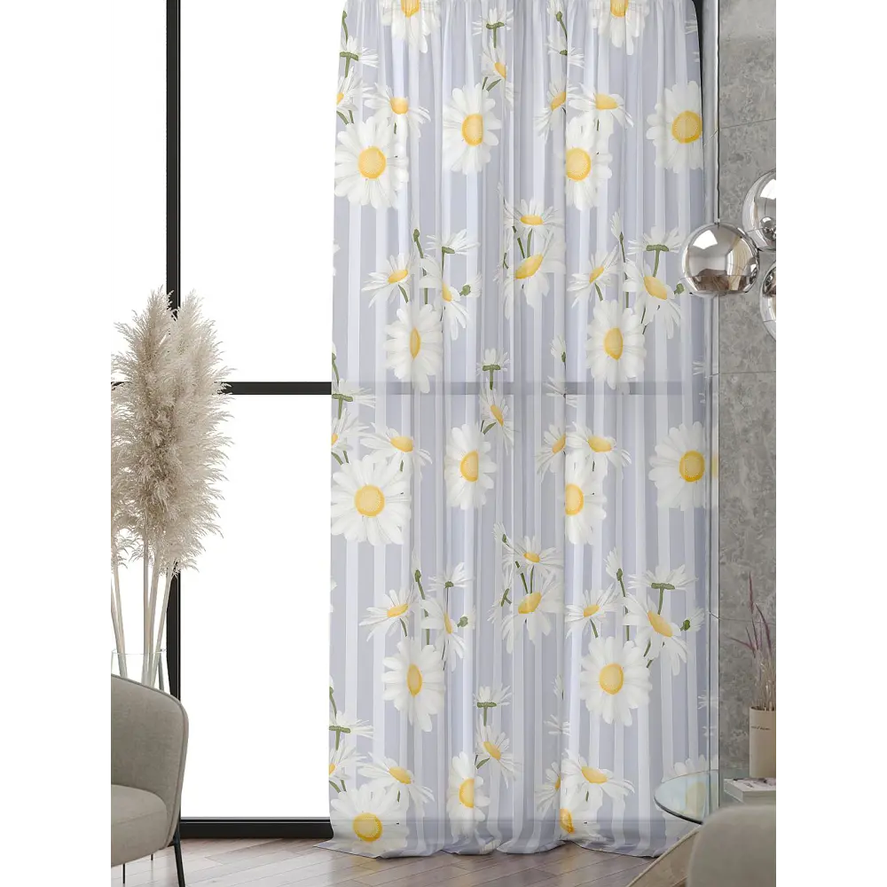 Фото 6 Тюль At home Базовая коллекция AT583222 на шторной ленте 240x150 см цвет белый Фото 6 Тюль At home Базовая коллекция AT583222 на шторной ленте 240x150 см цвет белый