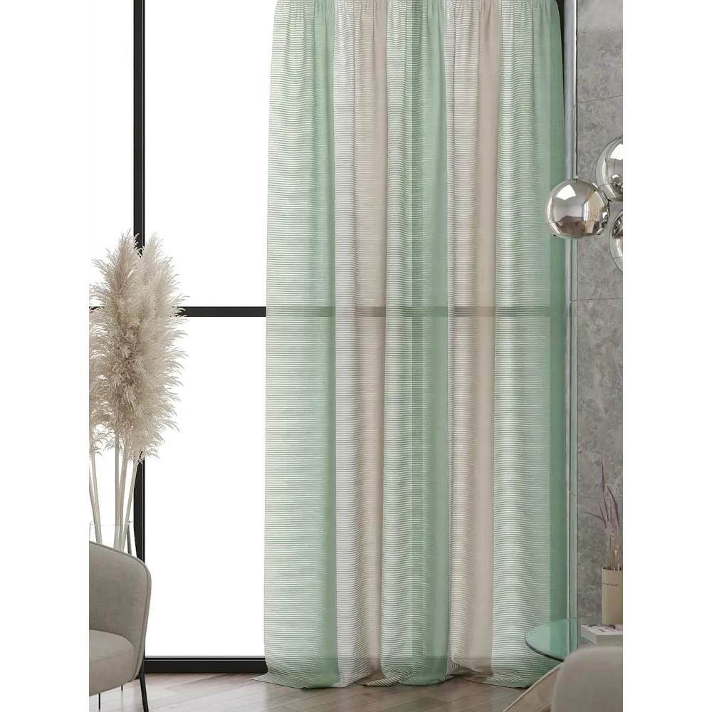 Фото 6 Тюль At home Базовая коллекция AT583211 на шторной ленте 240x150 см цвет бежевый Фото 6 Тюль At home Базовая коллекция AT583211 на шторной ленте 240x150 см цвет бежевый