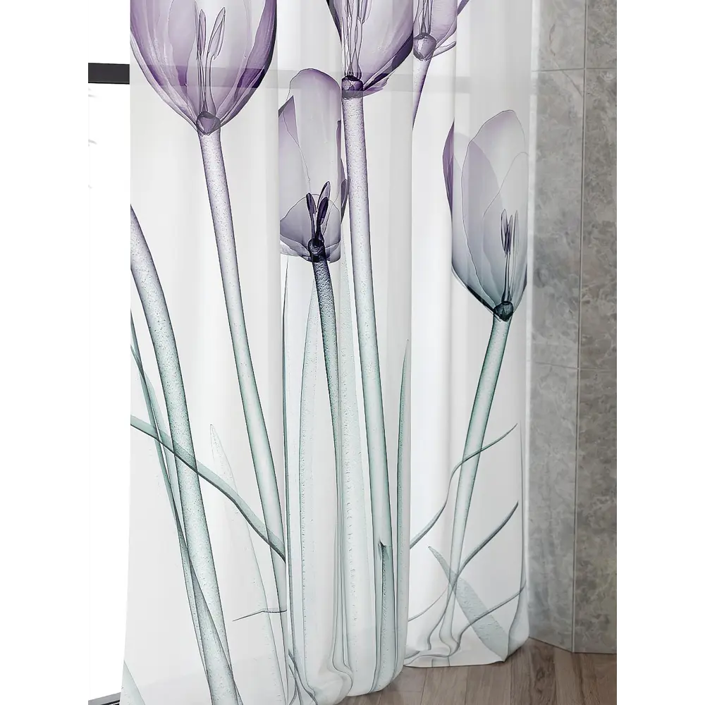 Фото 5 Тюль At home Базовая коллекция AT583165 на шторной ленте 240x150 см цвет белый Фото 5 Тюль At home Базовая коллекция AT583165 на шторной ленте 240x150 см цвет белый