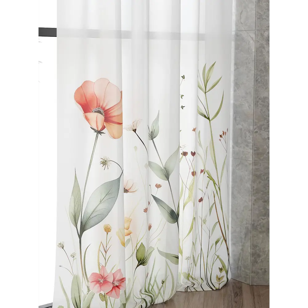Фото 6 Тюль At home Базовая коллекция AT583120 на шторной ленте 240x150 см цвет белый Фото 6 Тюль At home Базовая коллекция AT583120 на шторной ленте 240x150 см цвет белый
