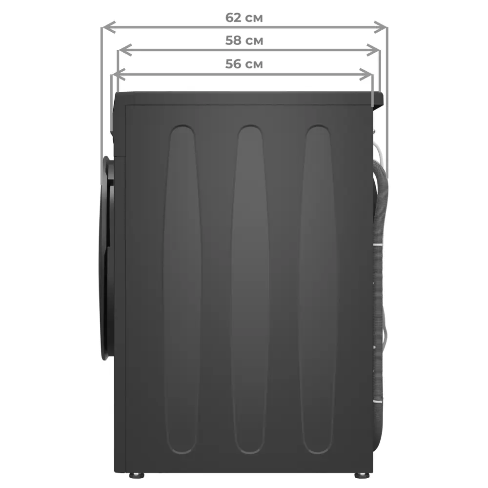 Фото 23 Стиральная машина Meferi Mfw101216gr comfort 60x84x56 см 10 кг цвет серый Фото 23 Стиральная машина Meferi Mfw101216gr comfort 60x84x56 см 10 кг цвет серый