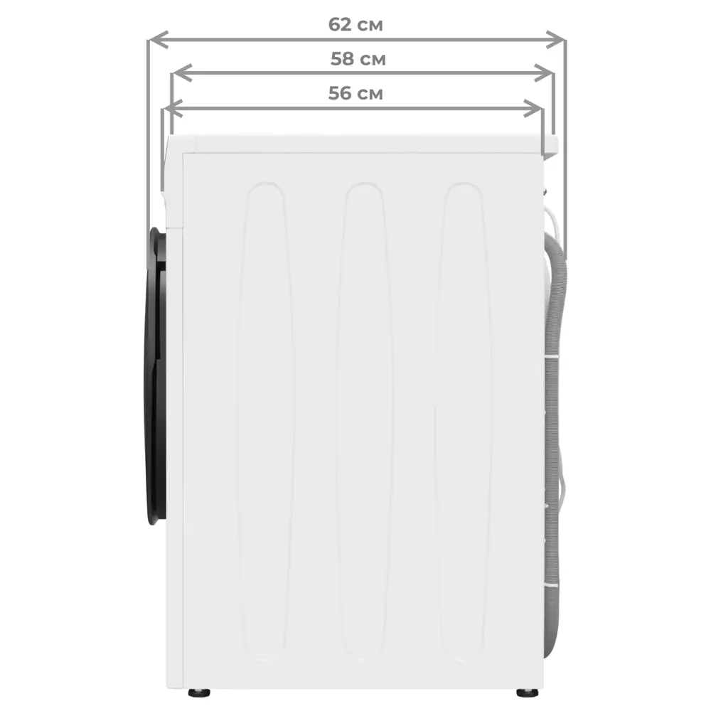 Фото 23 Стиральная машина Meferi Mfw101216wh comfort 60x84x56 см 9 кг цвет белый Фото 23 Стиральная машина Meferi Mfw101216wh comfort 60x84x56 см 9 кг цвет белый