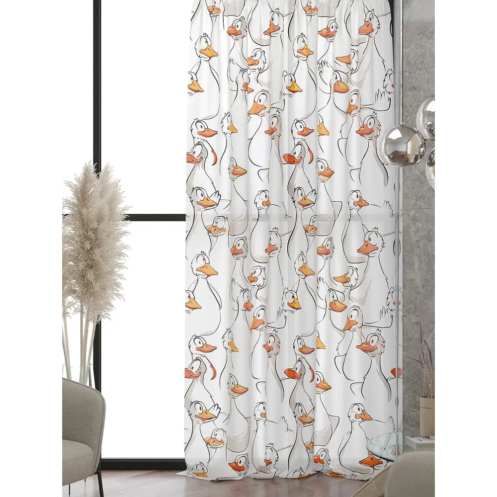 Фото 7 Тюль At home Базовая коллекция AT583108 на шторной ленте 240x150 см цвет белый Фото 7 Тюль At home Базовая коллекция AT583108 на шторной ленте 240x150 см цвет белый