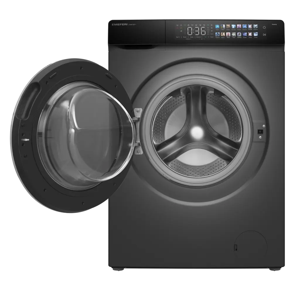 Фото 9 Стиральная машина с сушкой Meferi Mfwd1281416gr comfort plus 60x85x56.5 см 12 кг цвет серый Фото 9 Стиральная машина с сушкой Meferi Mfwd1281416gr comfort plus 60x85x56.5 см 12 кг цвет серый