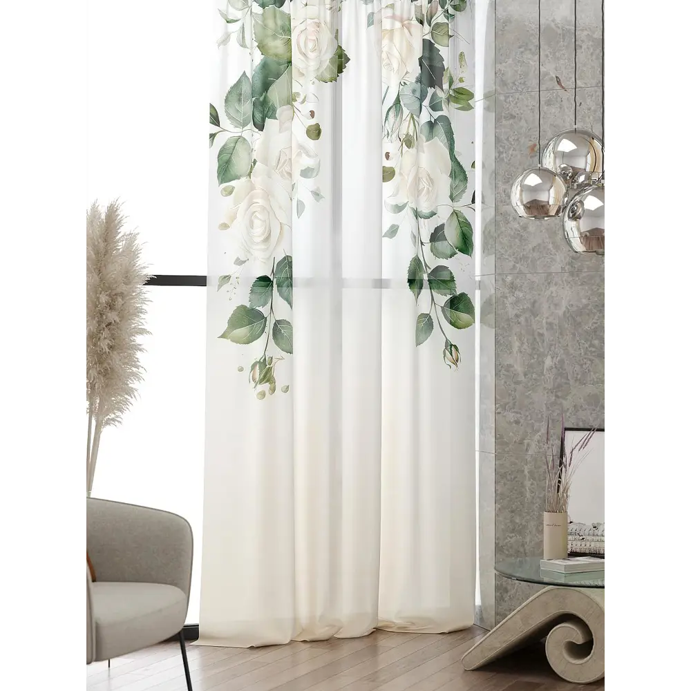 Фото 2 Тюль At home Базовая коллекция AT583068 на шторной ленте 240x150 см цвет бежевый Фото 2 Тюль At home Базовая коллекция AT583068 на шторной ленте 240x150 см цвет бежевый