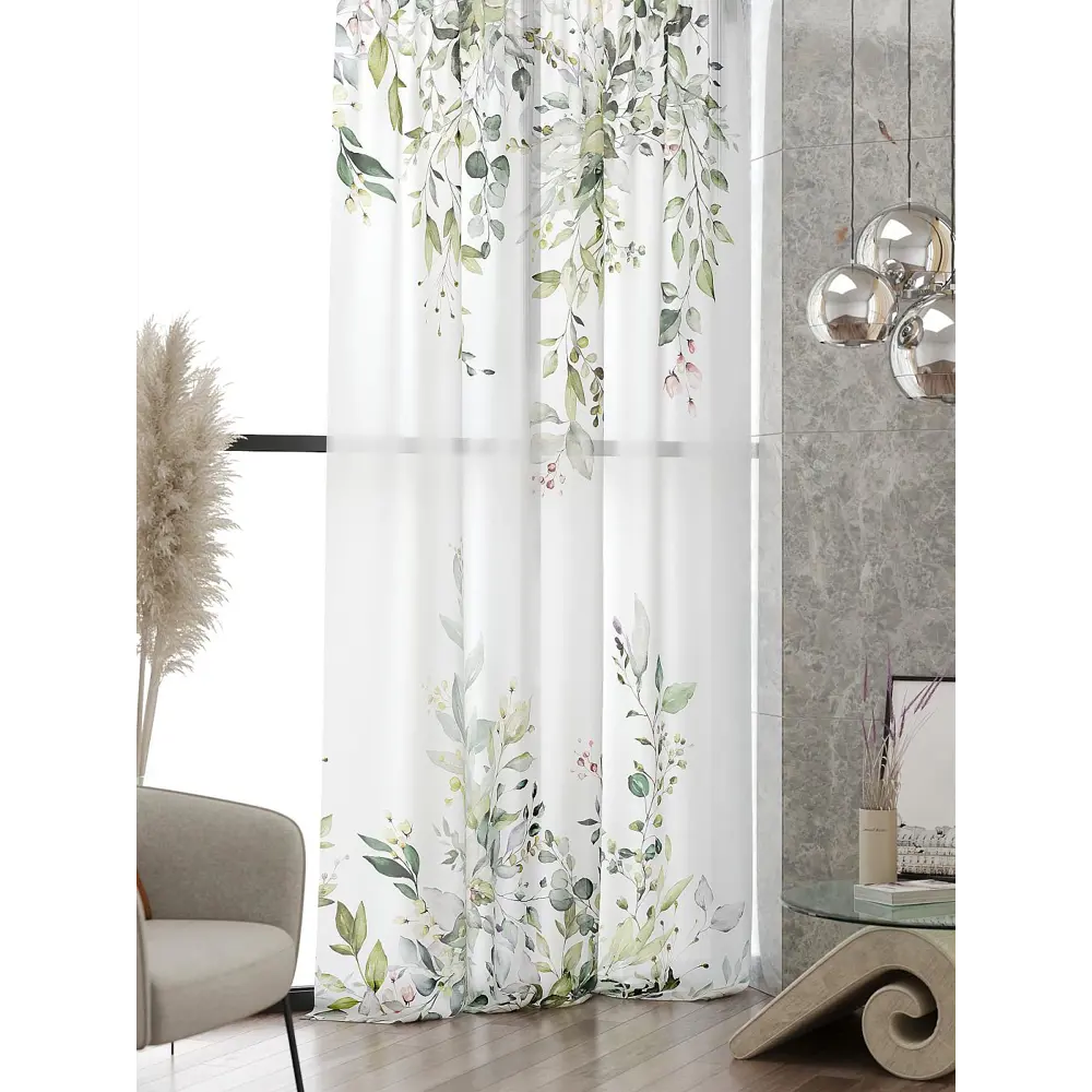 Фото 4 Тюль At home Базовая коллекция AT583065 на шторной ленте 240x150 см цвет белый Фото 4 Тюль At home Базовая коллекция AT583065 на шторной ленте 240x150 см цвет белый