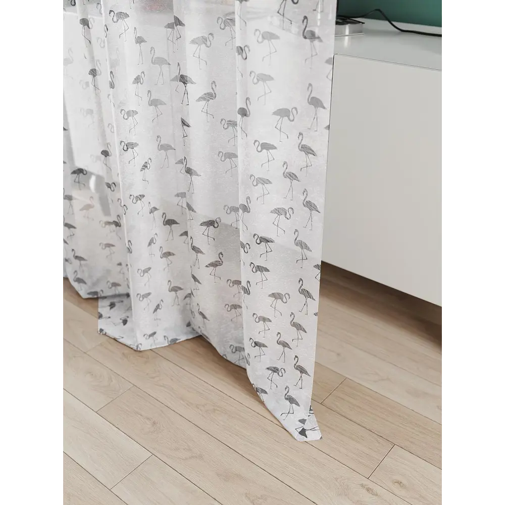 Фото 9 Тюль At home Базовая коллекция AT583011 на шторной ленте 240x150 см цвет белый