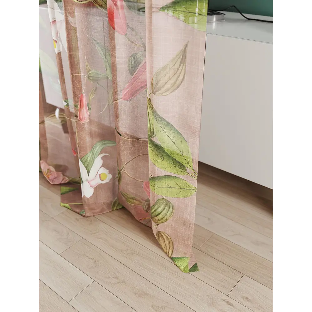 Фото 4 Тюль At home Базовая коллекция AT583022 на шторной ленте 240x150 см цвет бежевый Фото 4 Тюль At home Базовая коллекция AT583022 на шторной ленте 240x150 см цвет бежевый