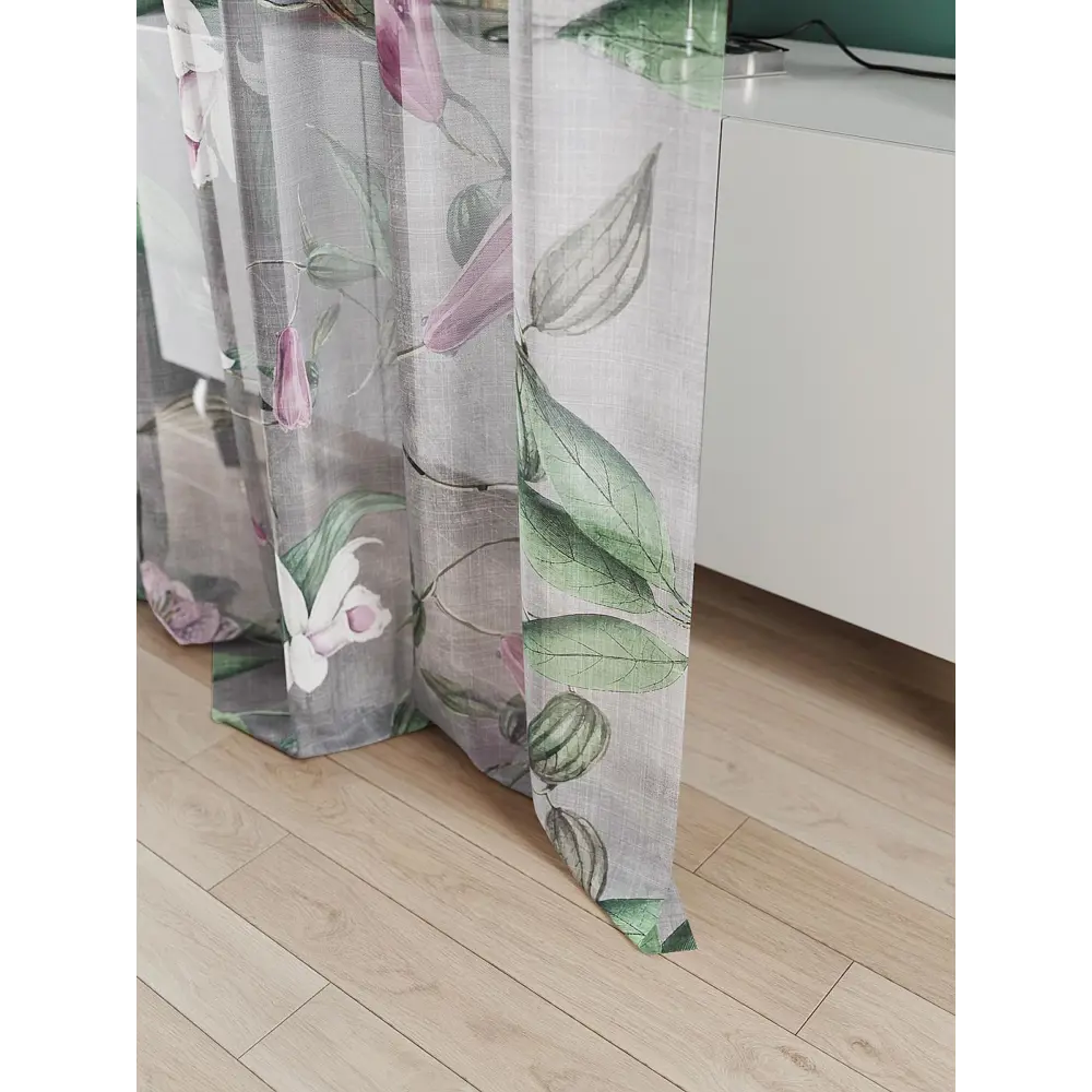 Фото 2 Тюль At home Базовая коллекция AT583023 на шторной ленте 240x150 см цвет зеленый Фото 2 Тюль At home Базовая коллекция AT583023 на шторной ленте 240x150 см цвет зеленый